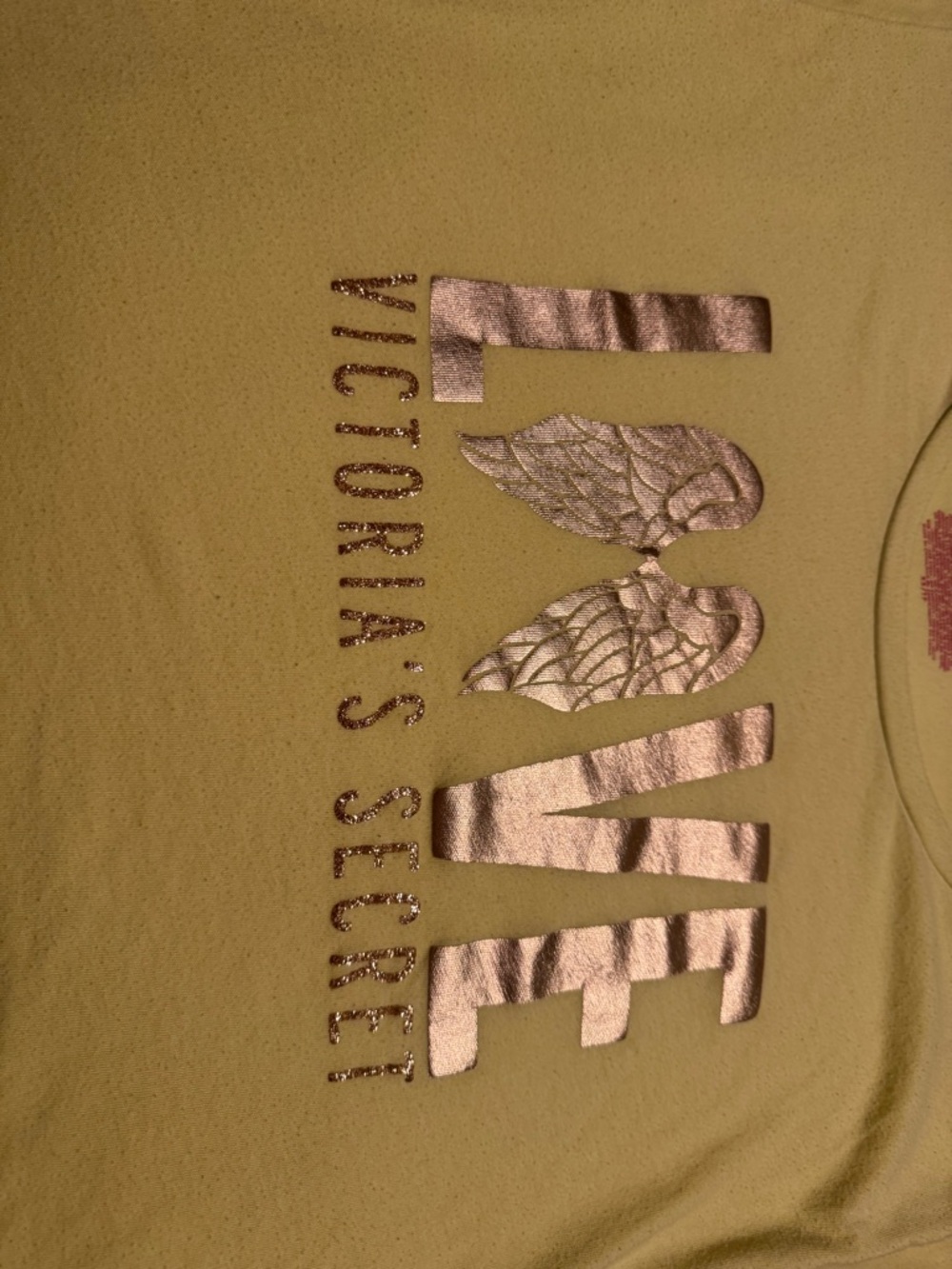Victoria's Secret Lime Yellow & Pink Logo Nightgown Set - Picture 2 of 5